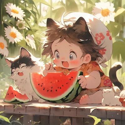 男动漫吃瓜头像,揭秘男角色吃瓜瞬间  第3张